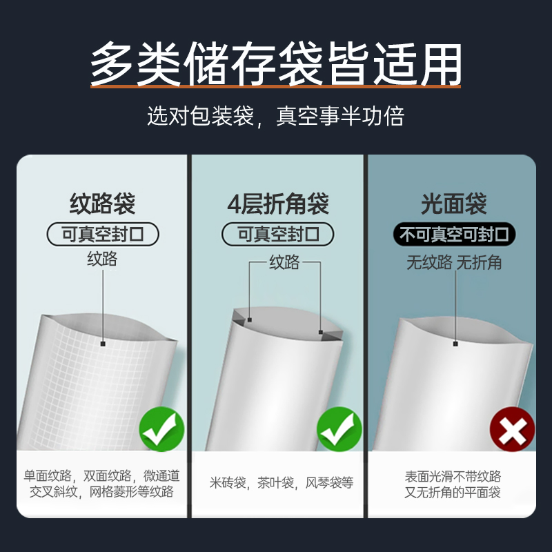 家用真空食品包装机全自动小型抽真空封口机衣服衣物包装袋密封机
