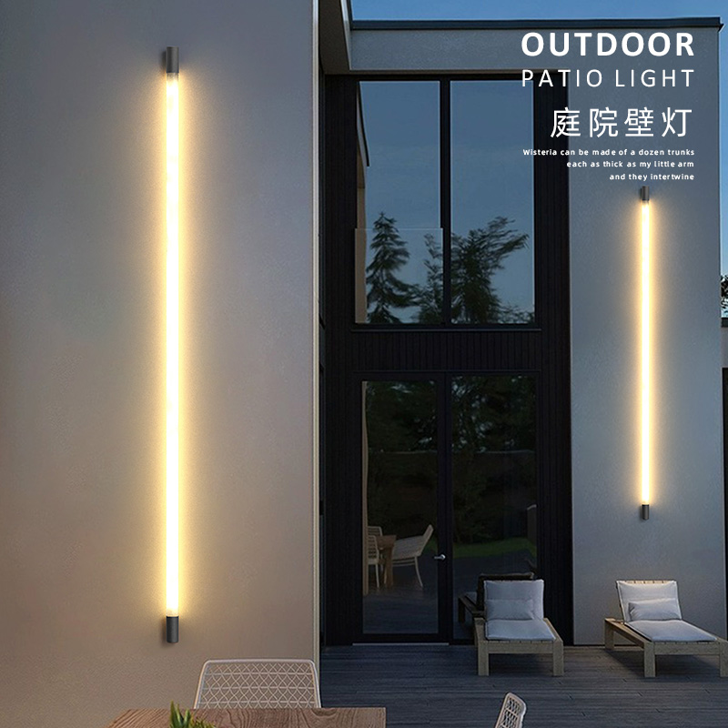 户外长条壁灯别墅庭院墙壁灯室外灯露台阳台灯太阳能灯.过道围墙