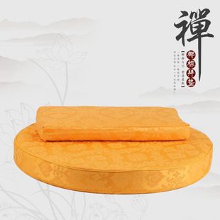 莲花拜垫寺庙家用拜佛椰丝跪垫蒲团禅修垫 圆型棕板垫磕头打坐垫