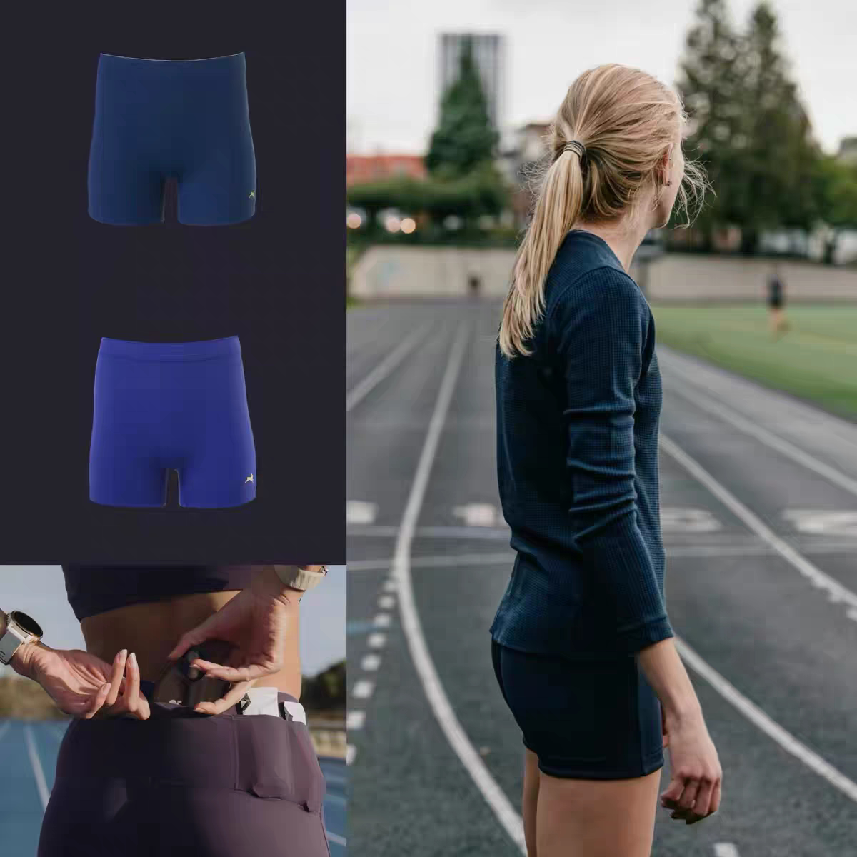 美国小兔子Tracksmith复古VC马拉松陆跑女子速干透气半弹压缩裤