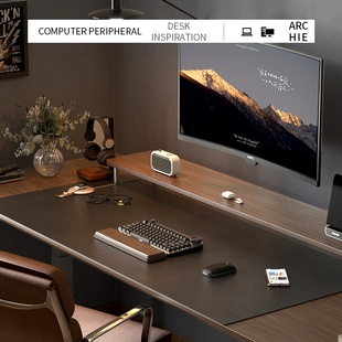 皮革电脑桌垫超大滑鼠垫办公室桌面垫学习办公桌桌布书桌垫子