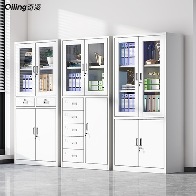 文档柜办公室资料柜凭证柜财务会计大器械钢制带锁铁皮柜档案柜