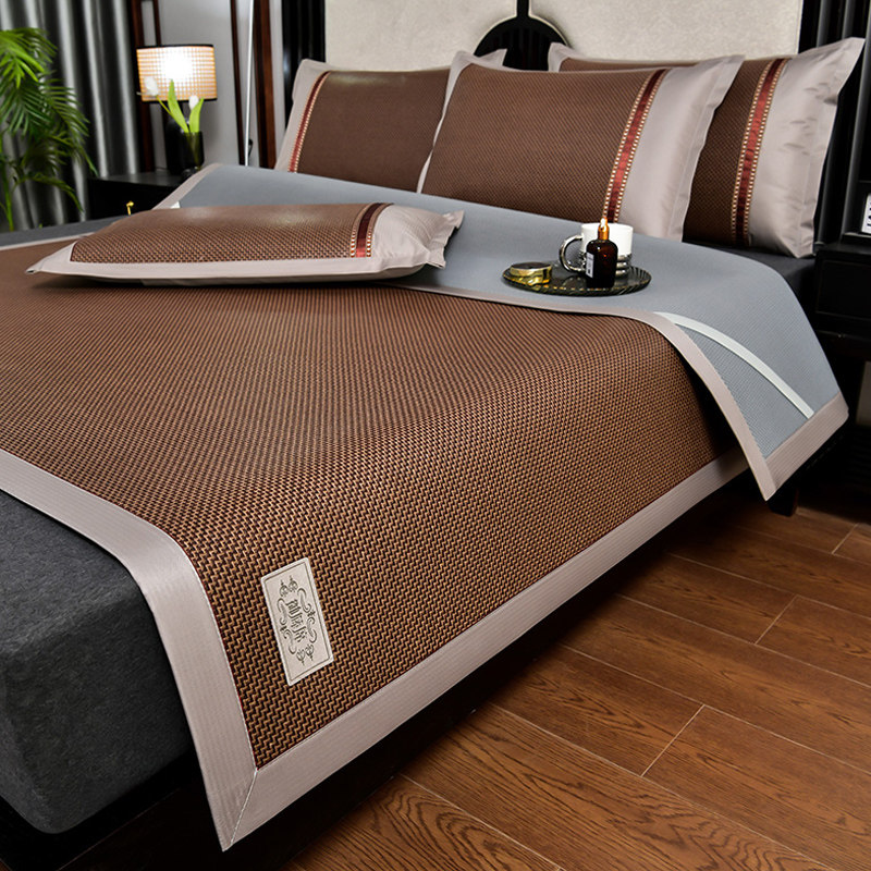 夏季冰藤冰丝凉席三件套草席学生宿舍单人床垫夏天席子床单款腾席,床上用品,藤席,淘宝优惠券,粉丝福利购,淘宝优惠卷