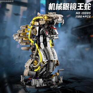 机械霸王龙积木男孩子喜欢的玩具拼装摆件恐龙模型送男生生日礼物