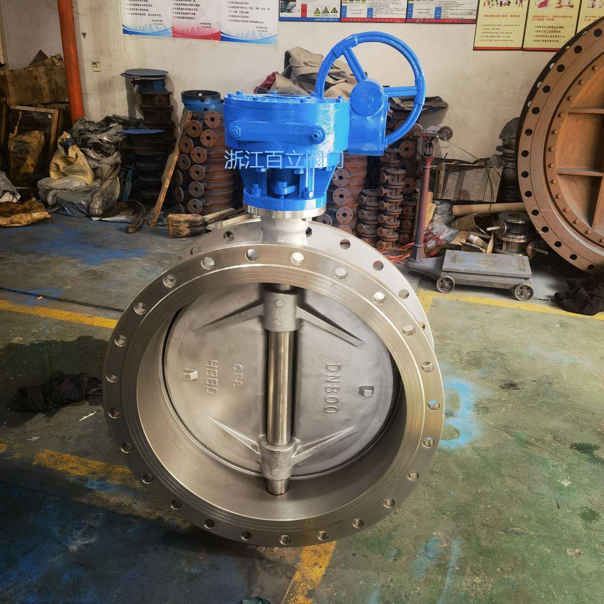 双偏心软密封不锈钢法兰蝶阀D342X-10PDN600DN2000