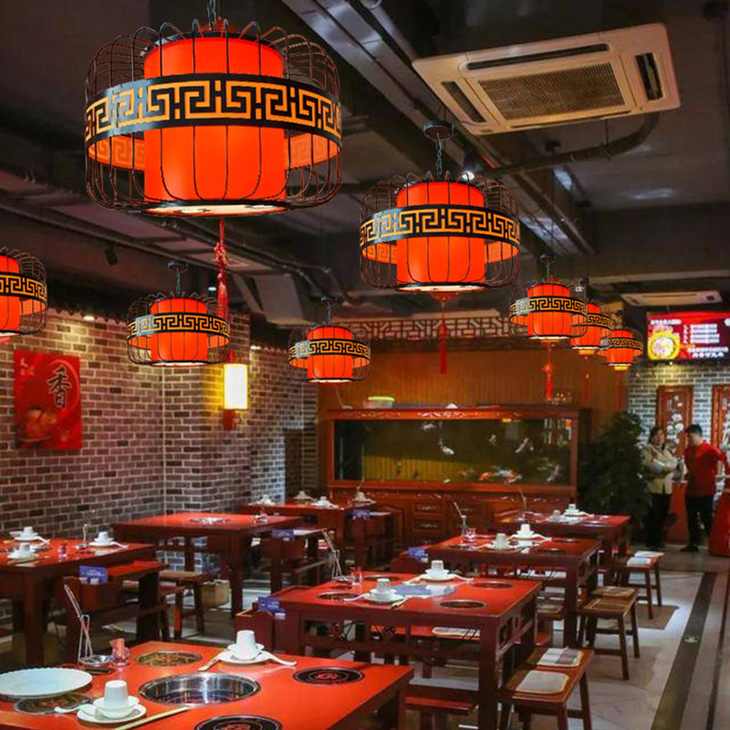 中式吊灯餐厅饭店灯火锅店灯笼吊灯带射灯国朝风灯茶楼过道走廊灯,家装灯饰光源,酒店/宴会厅/餐饮吊灯,淘宝优惠券,粉丝福利购,淘宝优惠卷