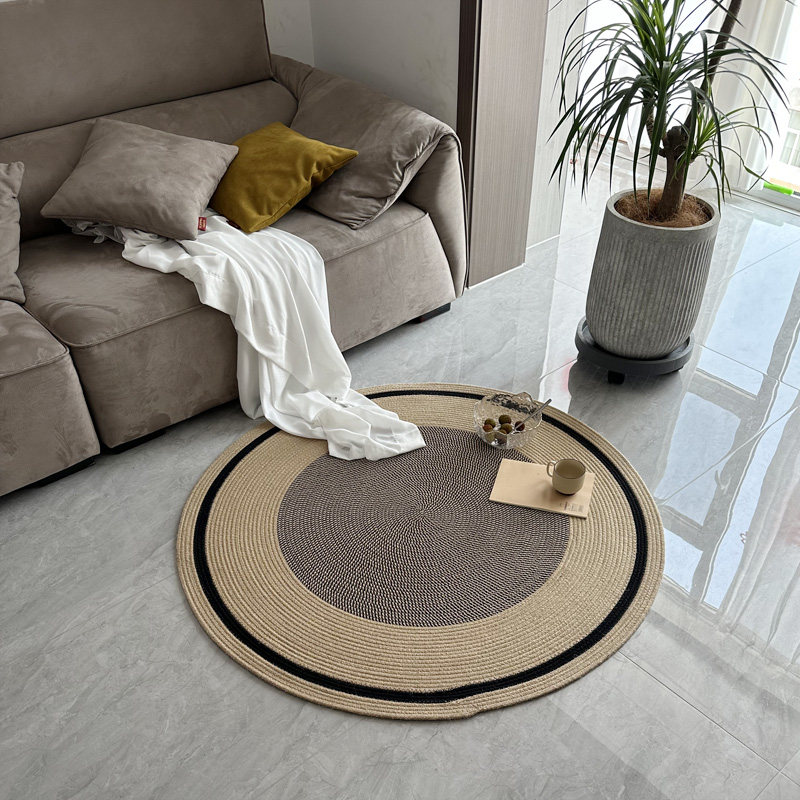 拼接色编织地毯客厅茶几垫沙发边地垫家用客厅椅子垫朴素现代简约,居家布艺,转椅地垫,淘宝优惠券,粉丝福利购,淘宝优惠卷