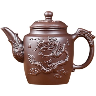 家用 宜兴紫砂壶不锈钢过滤泡茶壶大容量茶壶单壶小号陶瓷茶具套装
