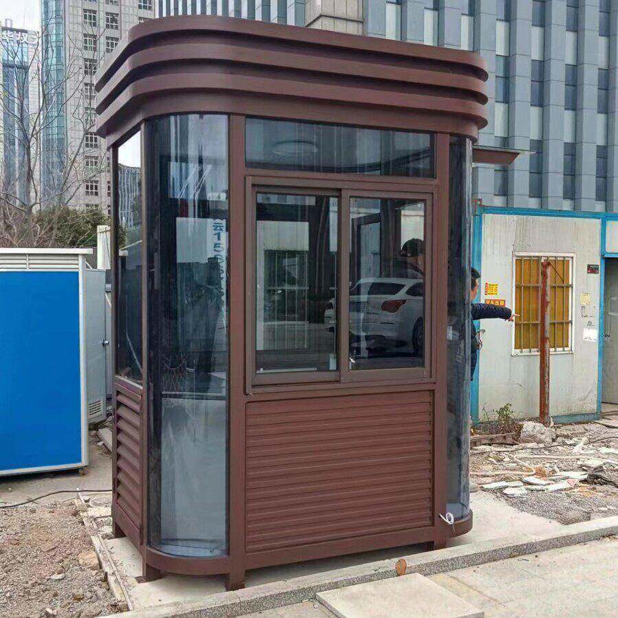 钢结构成品岗亭保安亭户外小区门卫值班室商场车库停车收费安保亭