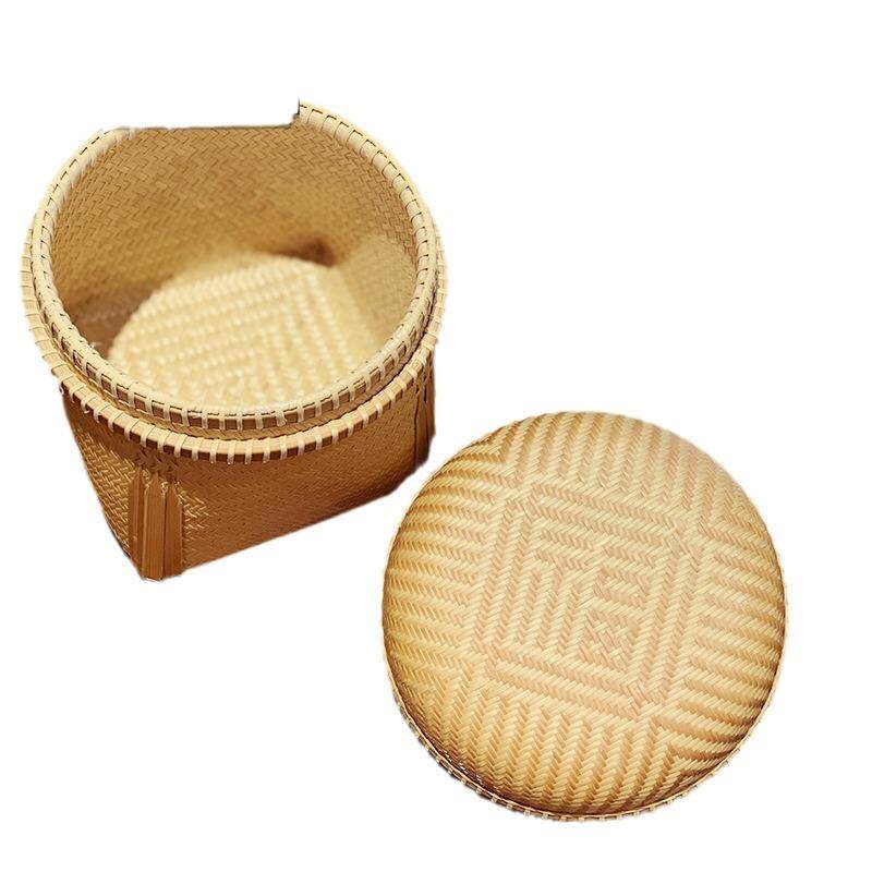 佰艺轩东阳竹编手工箩筐竹篮收纳筐收藏竹器收纳篮醒茶筐茶罐