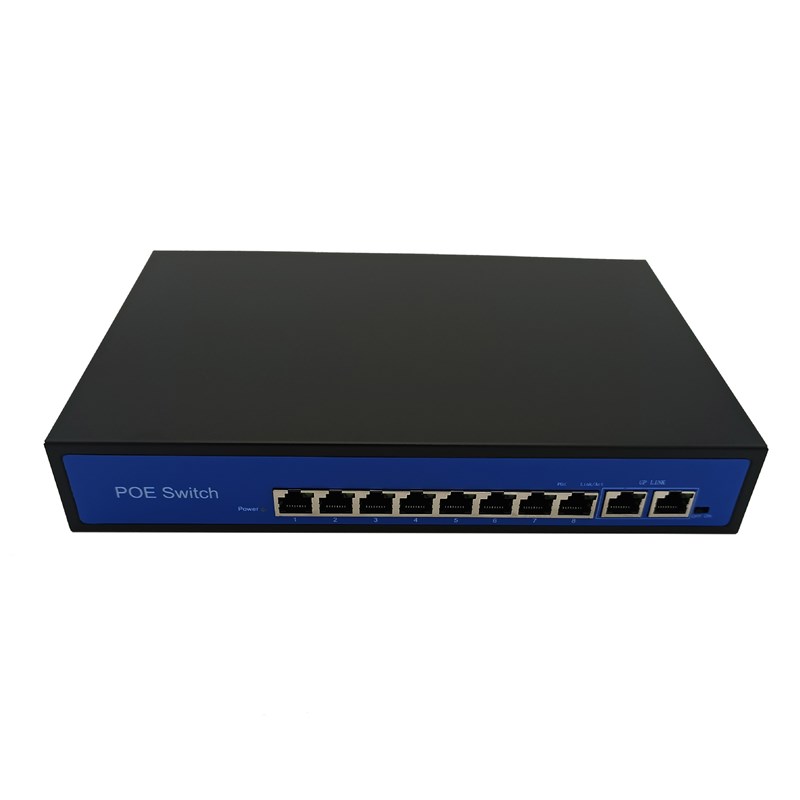 标准非标8口百兆POE供电交换机监控无线AP面板楼宇对讲用15V24V48