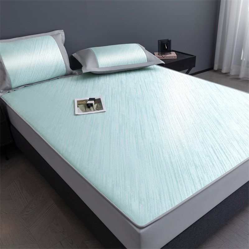 夏天冰丝凉席床单夏季凉席可水洗学生宿舍单双人榻榻米空调席冰垫