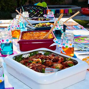 foil panz户外锡纸保鲜盒野餐盘锡纸保温保鲜碗托盘 Fancy