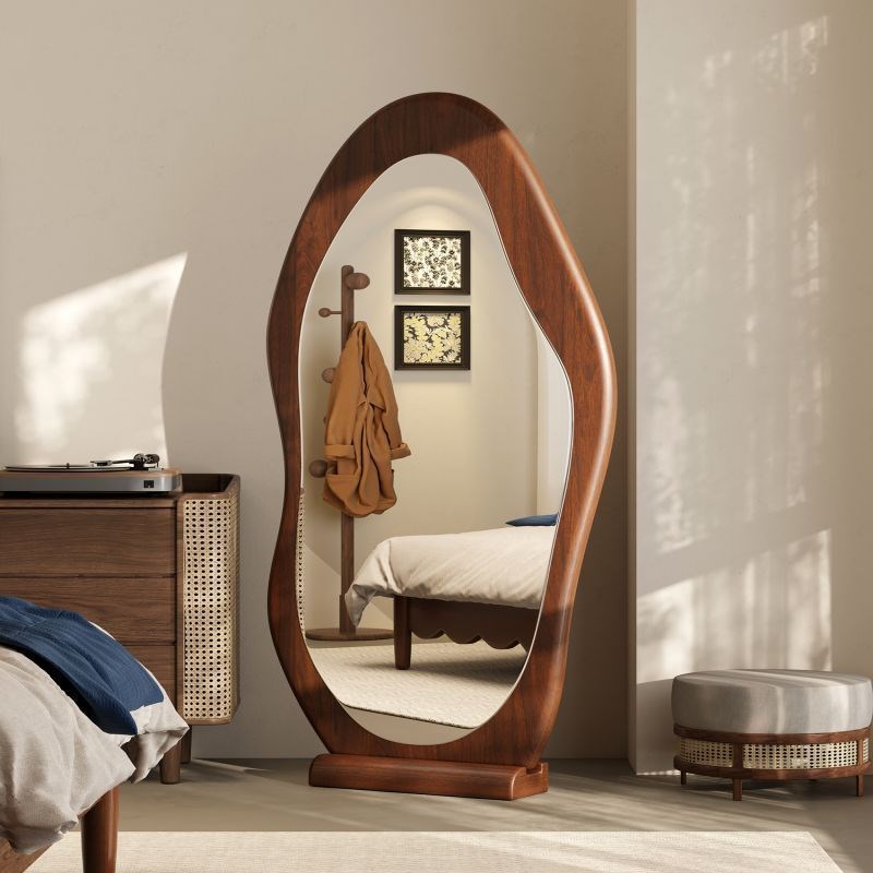 复古全身镜家用客厅落地镜壁挂异型镜穿衣镜卧室试衣镜子网红镜子