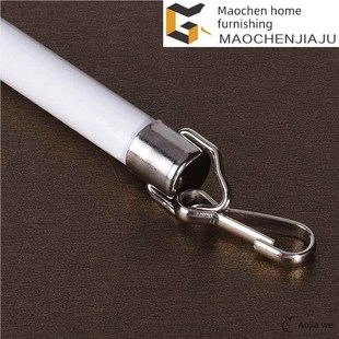 亚克力手拉杆窗帘拉杆拉棒铝合金拉杆铁艺杆窗帘手拉杆客厅推拉杆