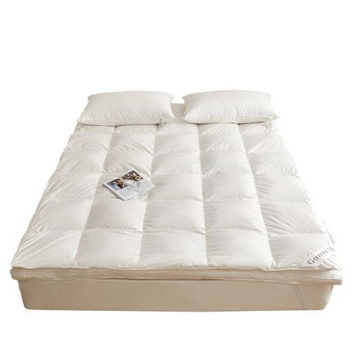 五星酒店抗菌防螨羽绒床垫鹅绒双层加厚床褥子榻榻米垫家用软垫被