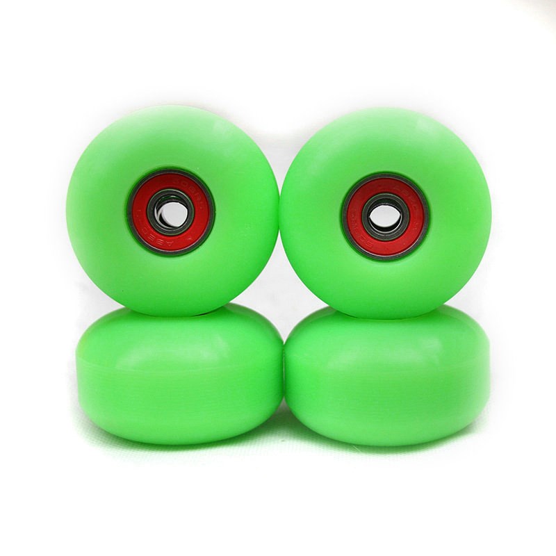 【袋装】四轮滑板动作轮52x32mm硬度95A小白轮滑板轮轴承套筒