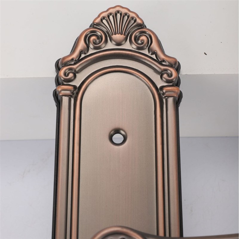 豪华红古铜色复古大门锁防盗门通用型房门锁欧防盗门拉手