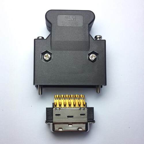 34P牛角连接器3431-6002LC PL 34芯牛角插座 直针