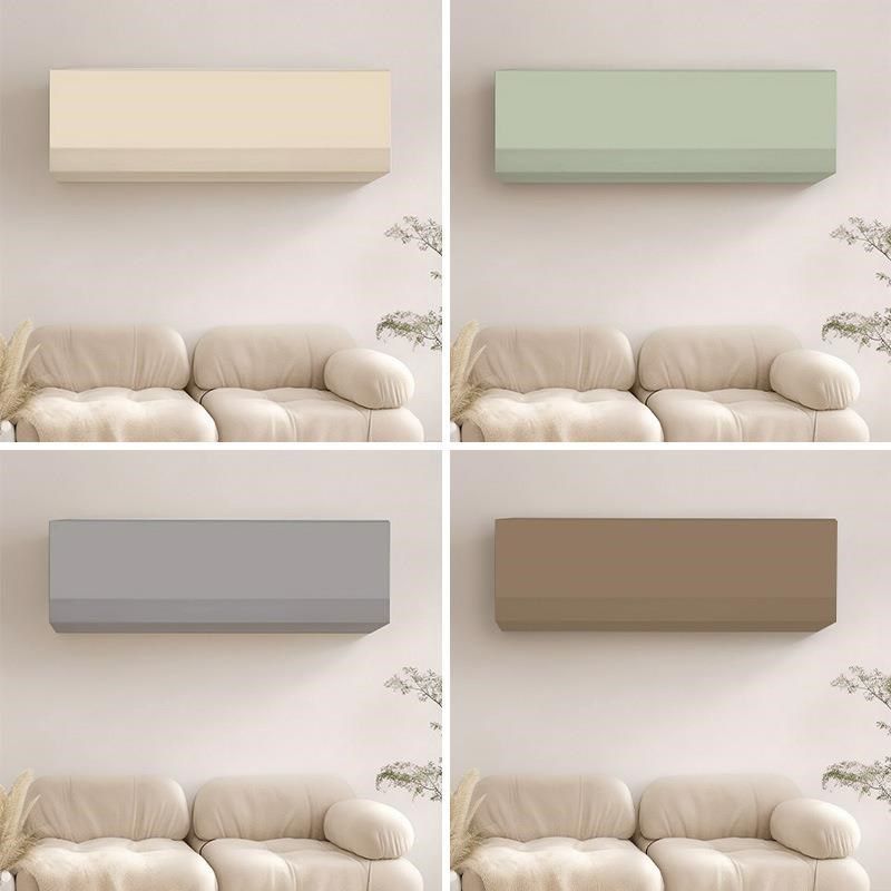 防尘空调罩通用全包遮丑纯色工业风奶油风极简风百搭挂机防尘罩子