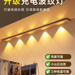 人体感应山丘灯led射灯充电式玄关鞋柜酒柜灯带层板灯无线猫眼灯
