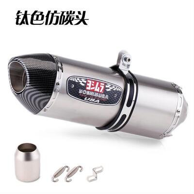 摩托车全碳纤排气管改装GSX250R 250SR Z900 MT09 改装R77尾段