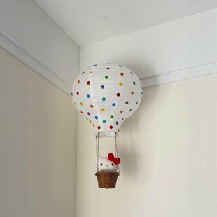哈喽kt热气球小夜灯吊顶装饰diy材料包飘空气球空中悬挂夜灯可爱