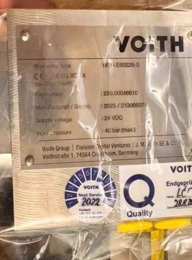 WSR-E60226-S VOITH福伊特位阀