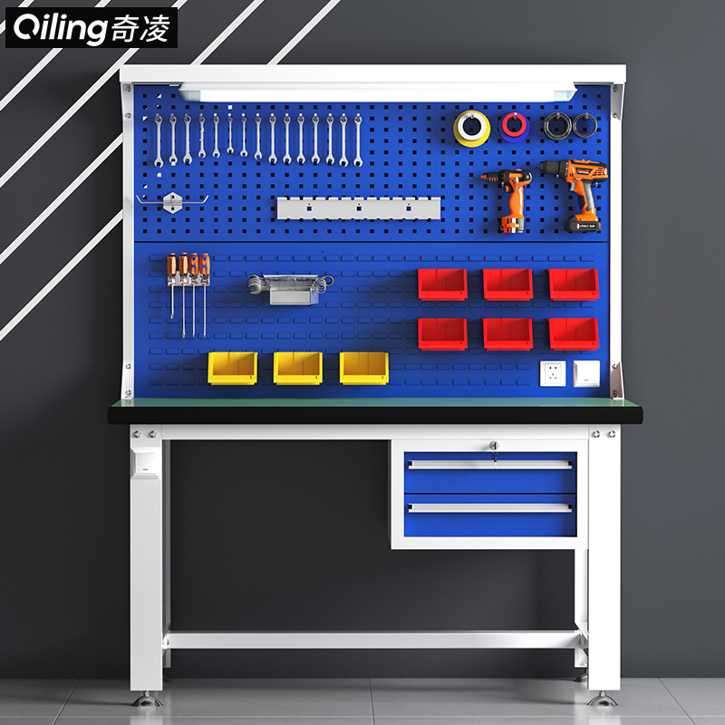 重型工作台钳工台车间操作台工厂防静电维修桌不锈钢实验桌工具桌