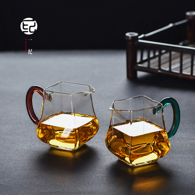 大号四方玻璃公道杯加厚耐热透明匀杯高档公杯家用功夫茶海分茶器