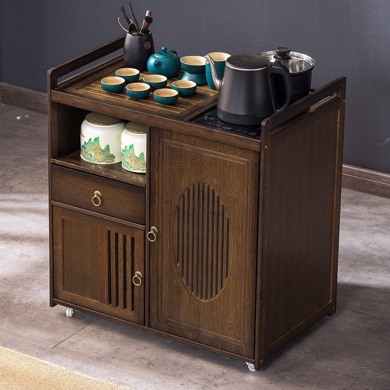 茶桌移动小茶台家用茶几非实木多功能烧水壶一体茶水柜客厅茶边几