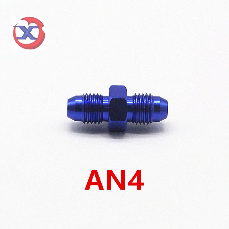 汽车油冷油管外丝连接转接头/铝合金油管接头/油冷接头AN4-AN4