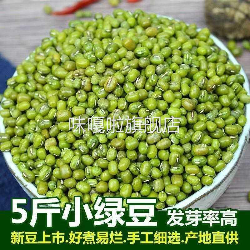 【比价还便宜】绿豆5斤东北新绿豆粥解暑笨绿豆汤发豆芽250g