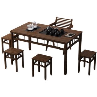 泡茶桌茶桌椅组合简约小户型茶几桌客厅家用茶台洽谈桌 甄选新中式