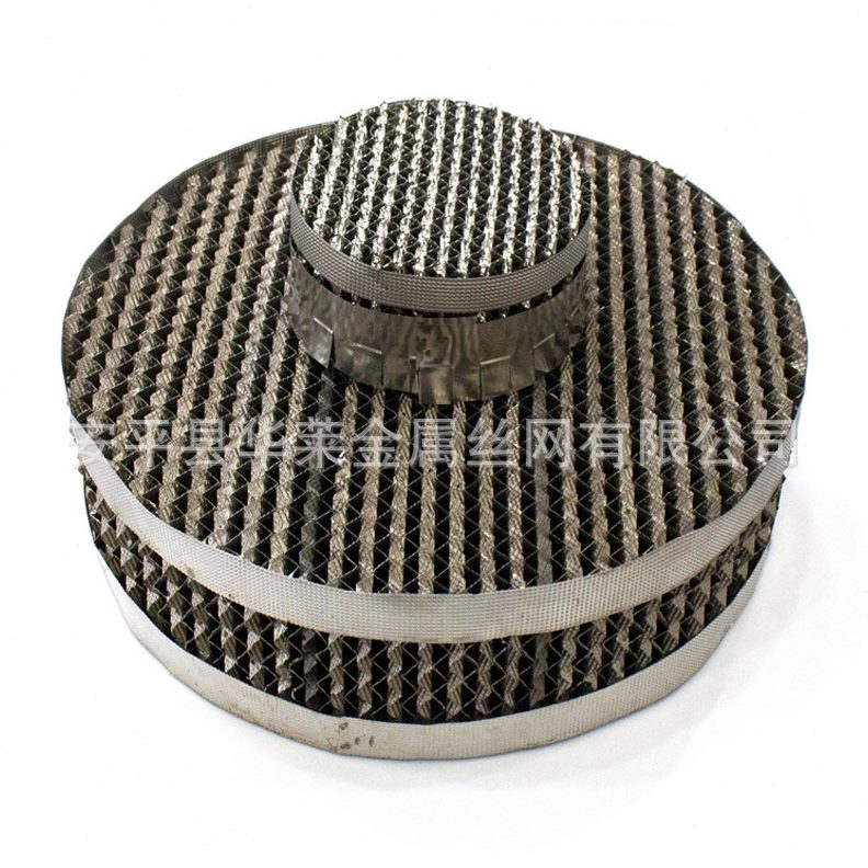 304/316L金属孔板规整填料规格多样不锈钢孔板波纹填料冷却塔填料