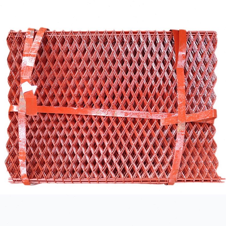 甄选建筑外架钢笆网片80*1米工地脚手架踏板网脚踏菱形钢板网75*1