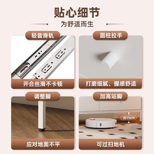 铁艺斗柜客厅储物柜u桌下置物柜家用铁皮收纳柜夹缝整理柜 抽屉式