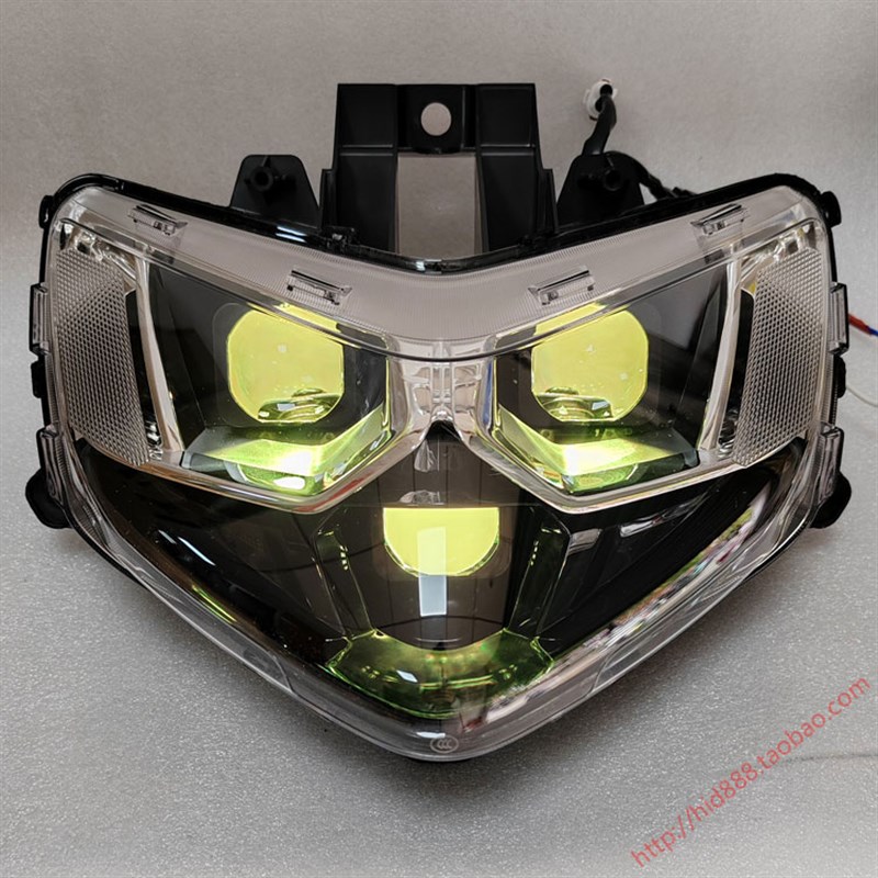 适用新款赛鹰1前照灯JYM1T-2C前大灯总成改装激光LED光透镜