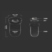 北鼎养生壶隔水炖盅耐温炖盅肖特玻璃炖盅