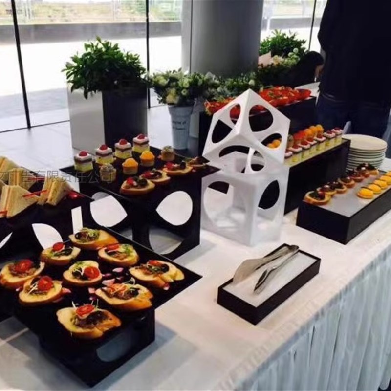 冷餐会摆台道具饰创意会议茶歇甜品台甜点展示架