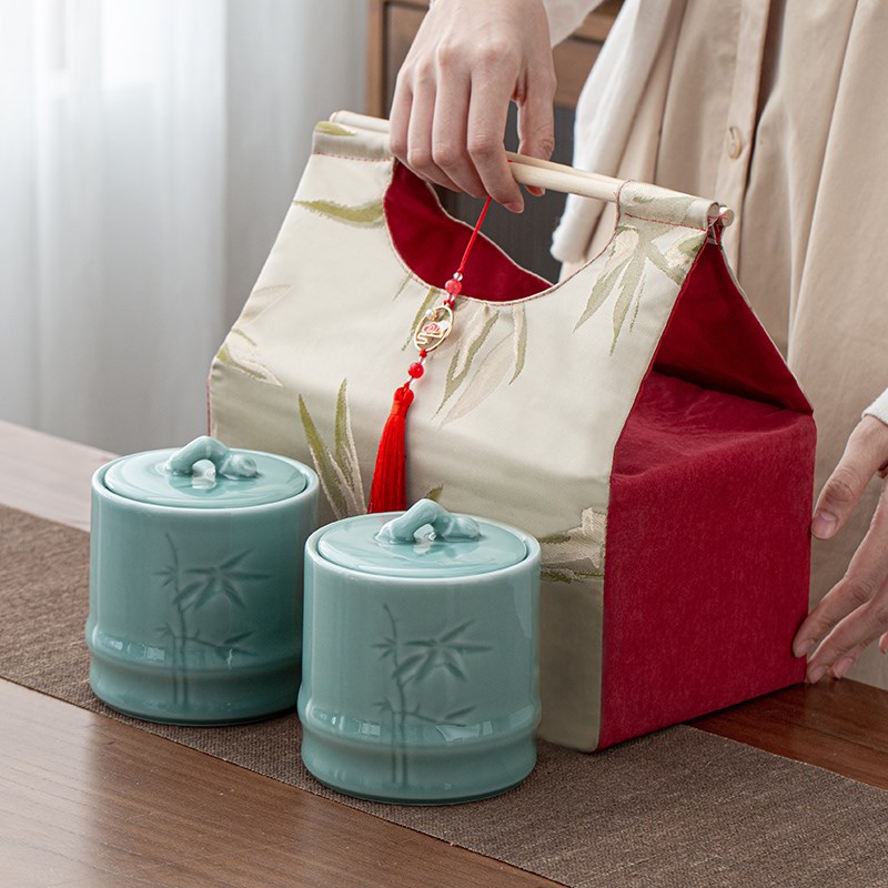 高档茶叶包装礼盒空盒通用布包礼品盒通用半斤红茶白茶绿茶礼品盒