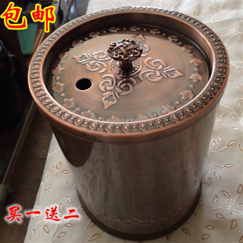 功夫茶桶古铜茶道桶过茶茶渣桶茶叶桶