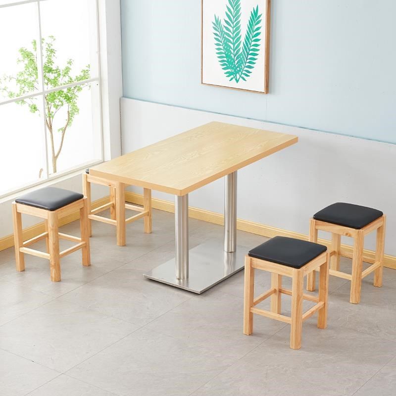 实木方凳快餐小吃店桌椅面馆凳早餐麻辣烫餐饮店桌椅板木餐桌商用,住宅家具,板木餐桌,淘宝优惠券,粉丝福利购,淘宝优惠卷