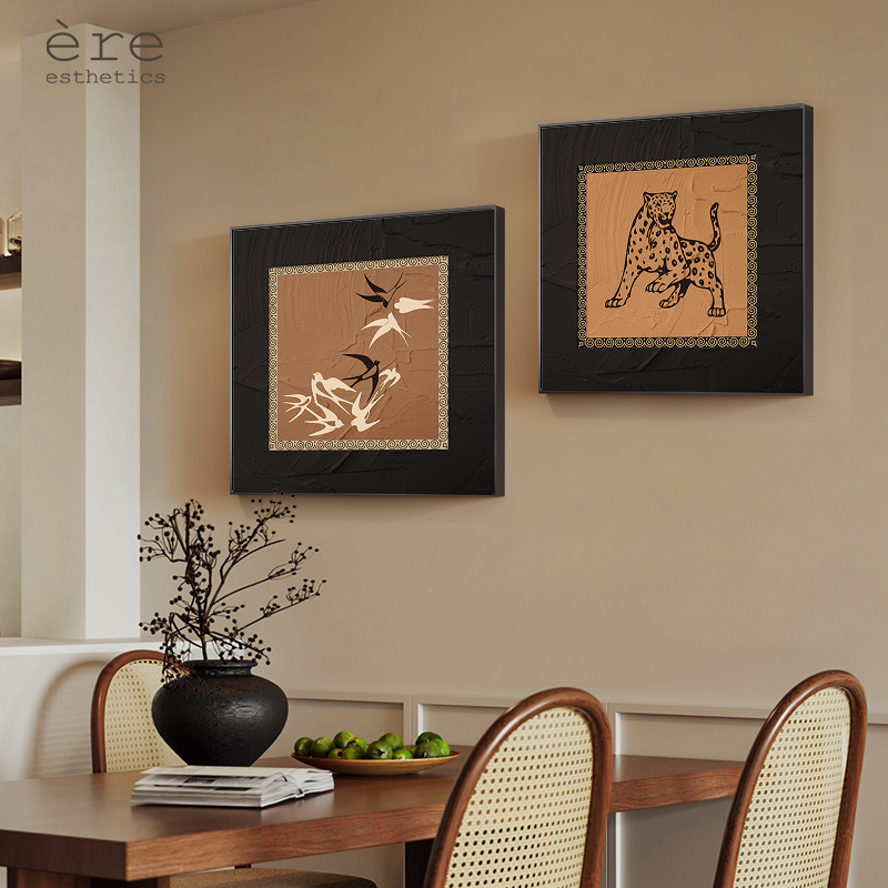 法式中古风餐厅装饰画p斗柜玄关古典艺术壁画饭厅厨房餐桌墙上挂图片