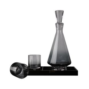 摆件 轻奢醒酒器水晶玻璃红酒葡萄酒分酒器家用创意红酒壶酒具套装