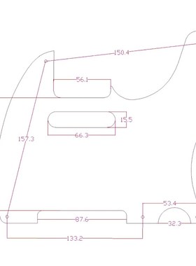 fnd美标美芬美豪d l电吉他护板 固体枫木