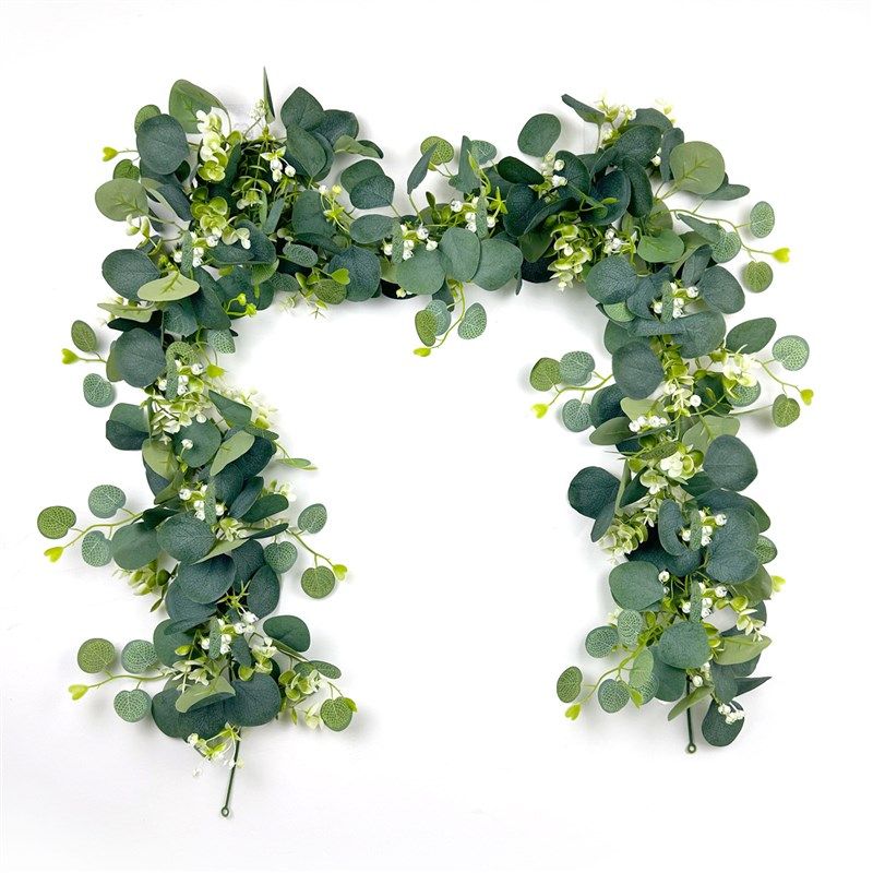 新款 人造仿真藤条 绿色尤加利桉树叶藤蔓家居装饰假藤仿真,家居饰品,仿真植物盆景,淘宝优惠券,粉丝福利购,淘宝优惠卷