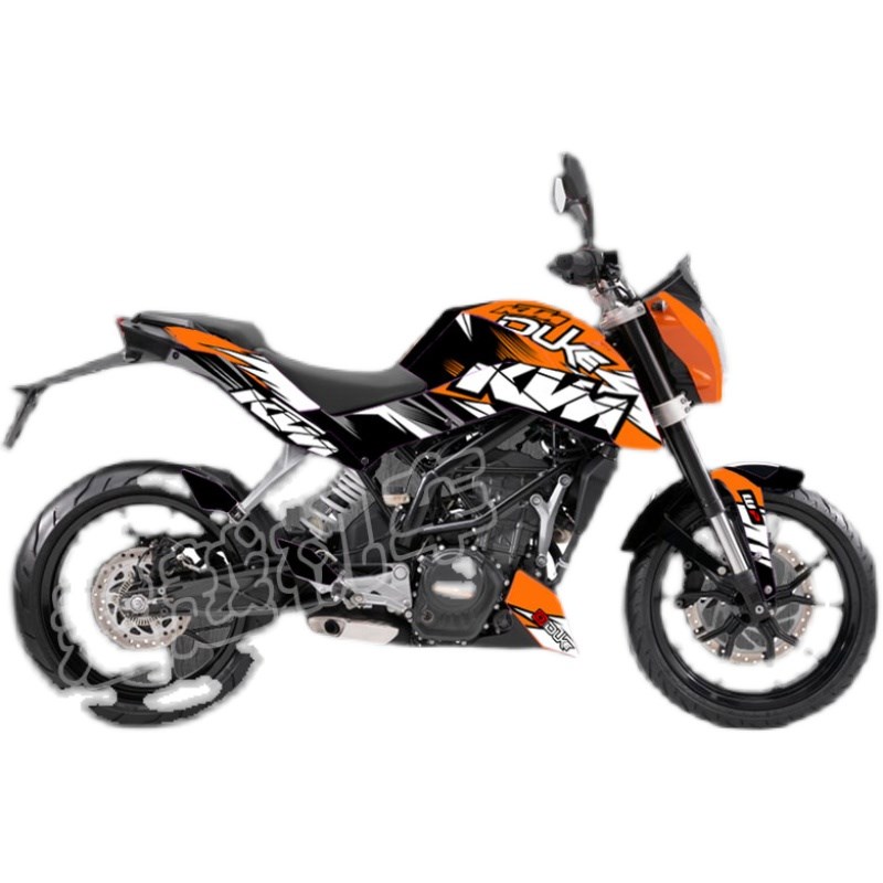 通用KTM11-16DUKE125200 390街车机车摩托车贴花贴画版画改装定制