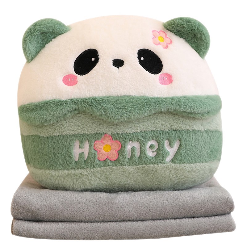 卡通抱枕毯子二合一办公室靠垫午睡枕头被子两用车载靠枕女生睡觉