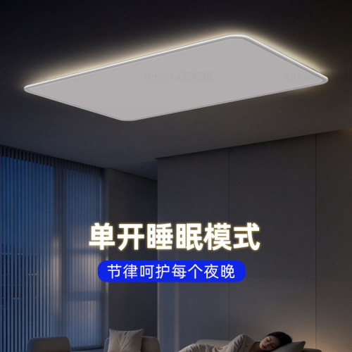 意式极简包豪斯客厅背发光吸顶灯